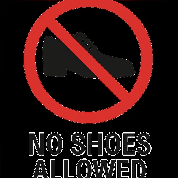 Shoes off
